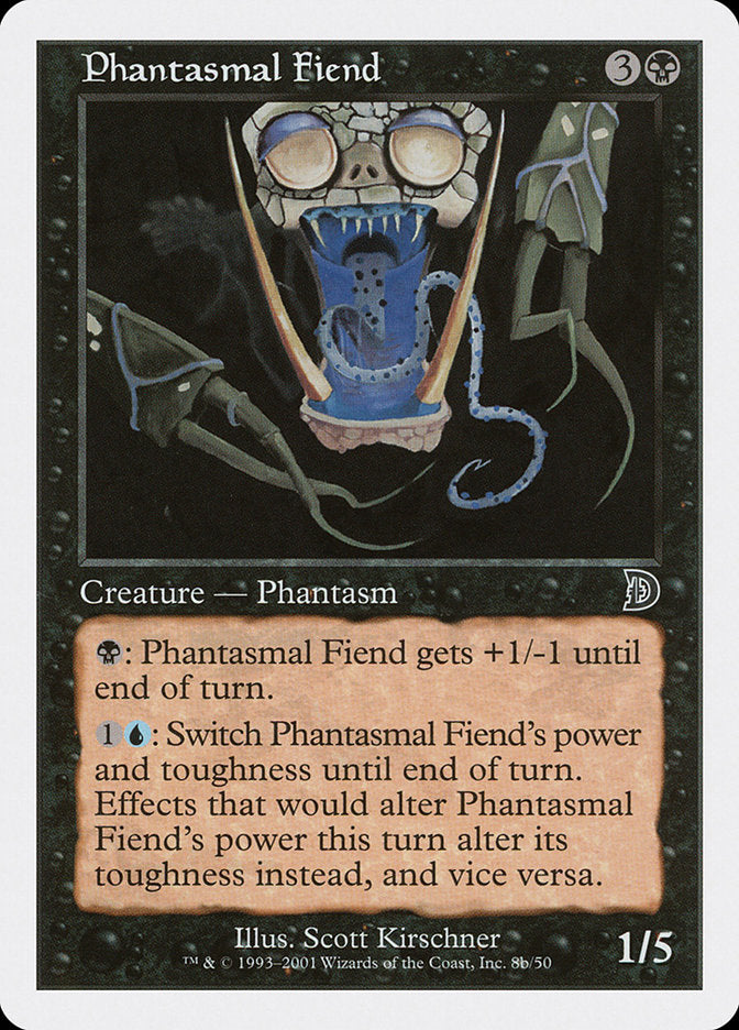 Phantasmal Fiend (Black Background) [Deckmasters] | Mindsight Gaming