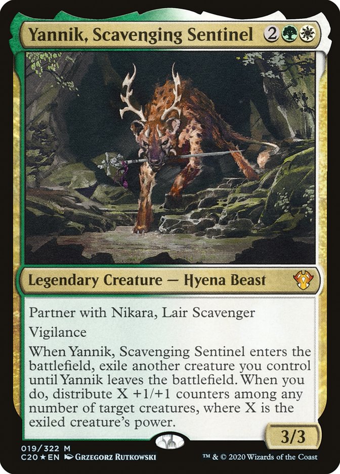 Yannik, Scavenging Sentinel [Commander 2020] | Mindsight Gaming