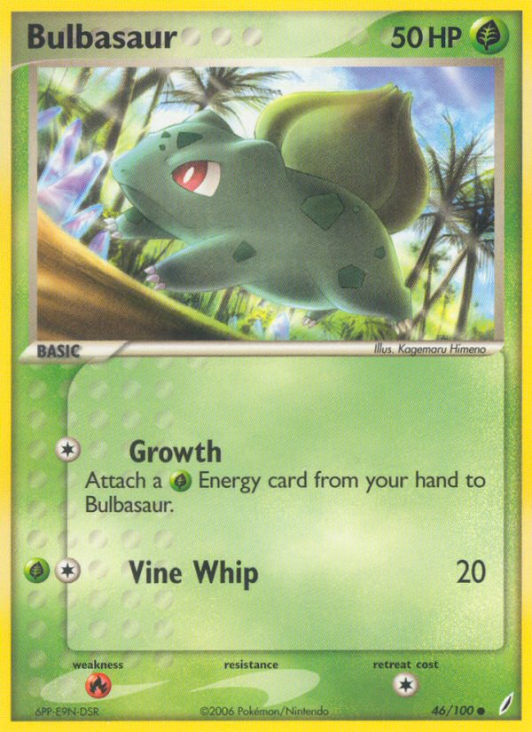 Bulbasaur (46/100) [EX: Crystal Guardians] | Mindsight Gaming