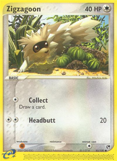 Zigzagoon (85/100) [EX: Sandstorm] | Mindsight Gaming