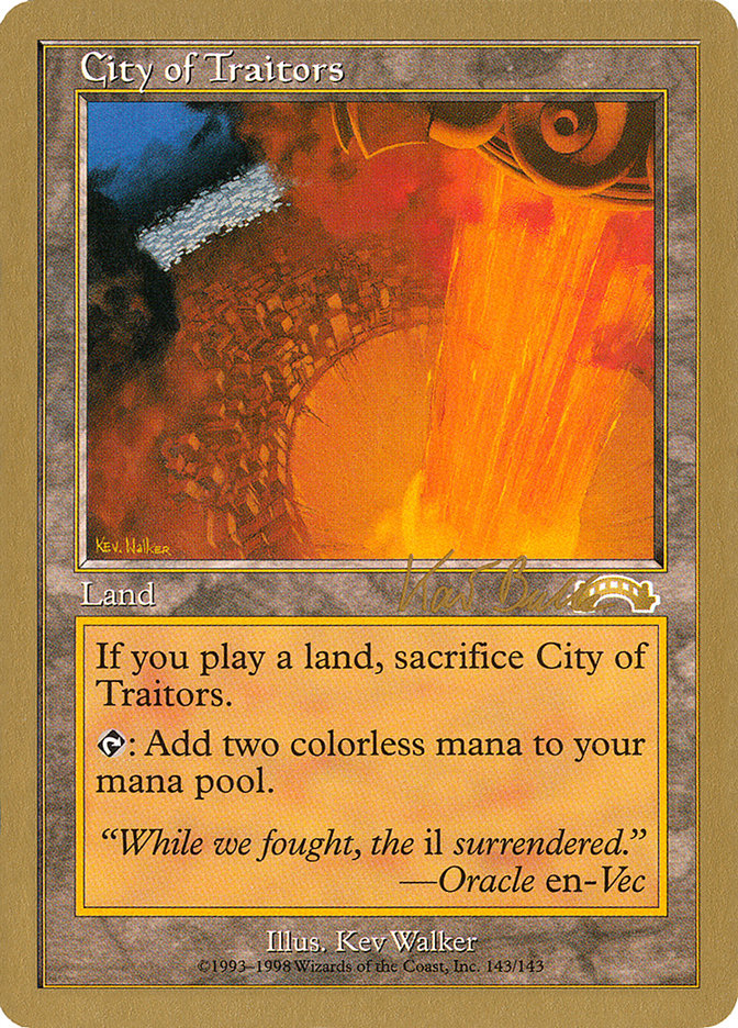 City of Traitors (Kai Budde) [World Championship Decks 1999] | Mindsight Gaming