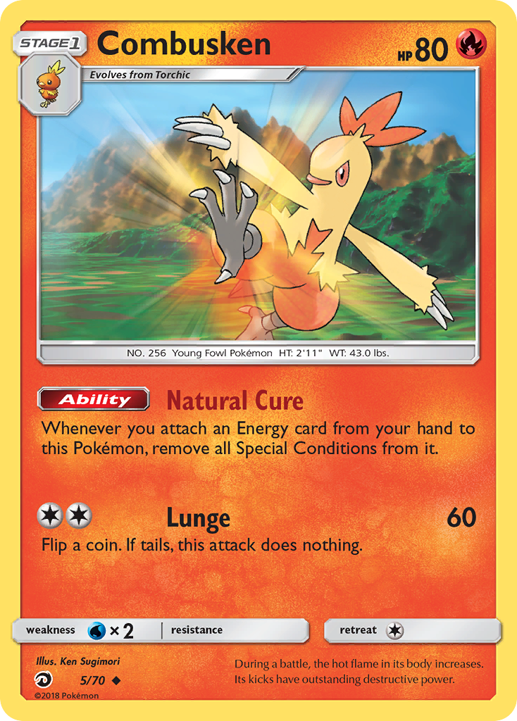 Combusken (5/70) [Sun & Moon: Dragon Majesty] | Mindsight Gaming