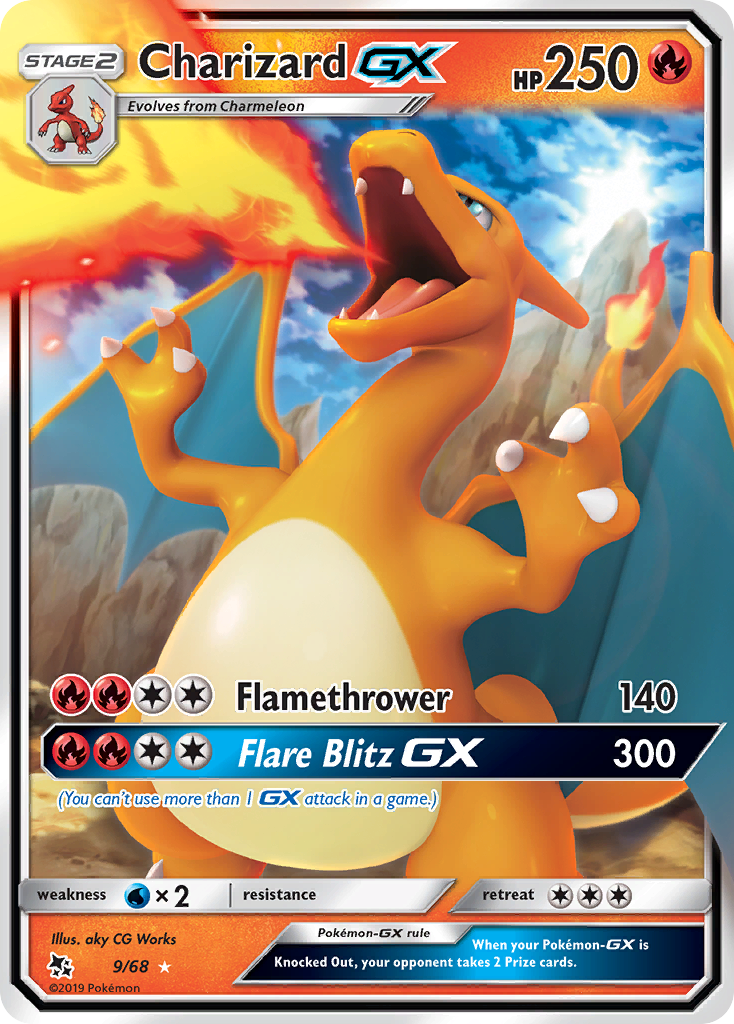 Charizard GX (9/68) [Sun & Moon: Hidden Fates] | Mindsight Gaming