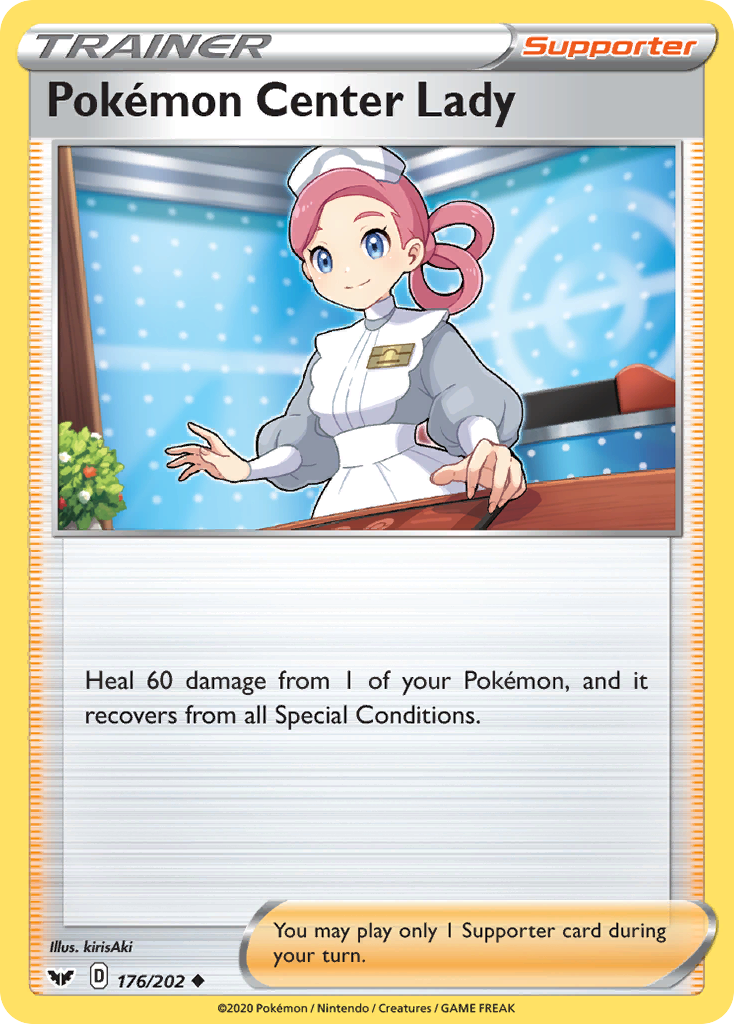 Pokemon Center Lady (176/202) [Sword & Shield: Base Set] | Mindsight Gaming