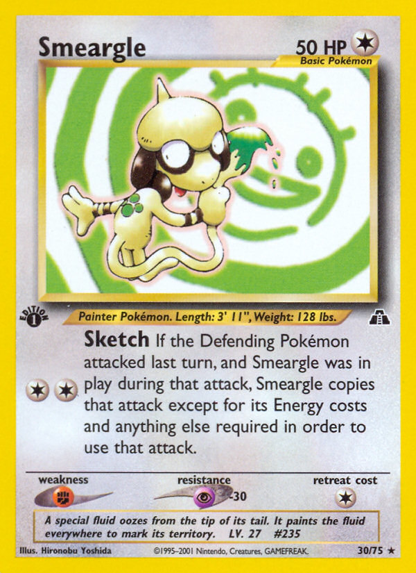 Smeargle (30/75) [Neo Discovery 1st Edition] | Mindsight Gaming