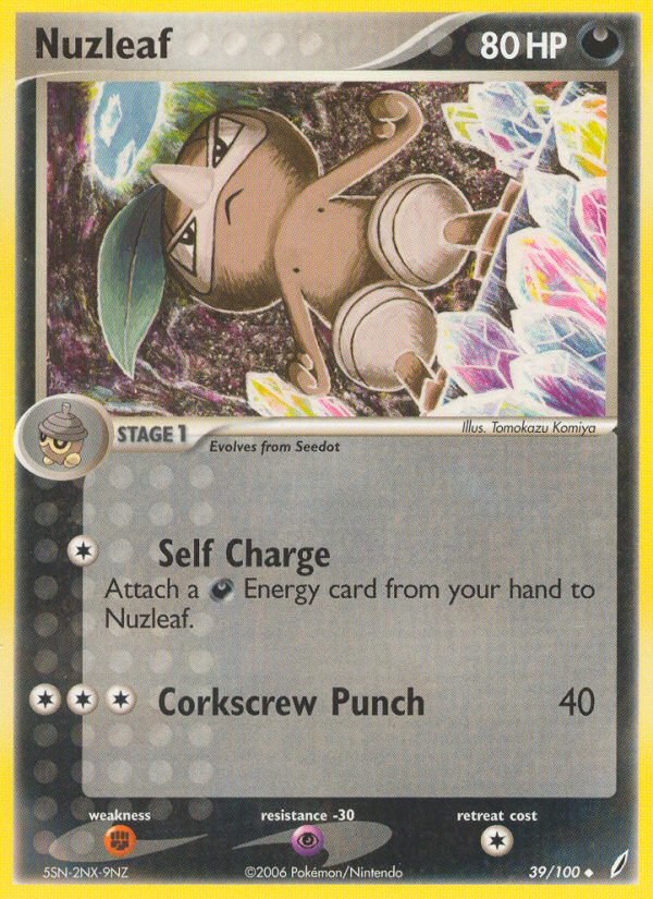 Nuzleaf (39/100) [EX: Crystal Guardians] | Mindsight Gaming