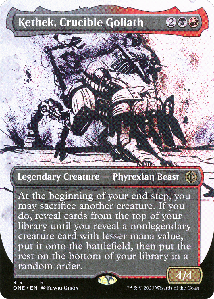 Kethek, Crucible Goliath (Borderless Ichor) [Phyrexia: All Will Be One] | Mindsight Gaming