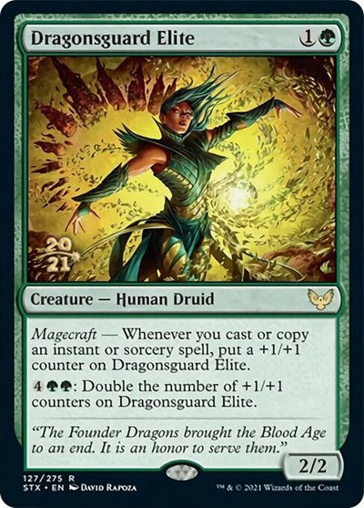 Dragonsguard Elite [Strixhaven: School of Mages Prerelease Promos] | Mindsight Gaming