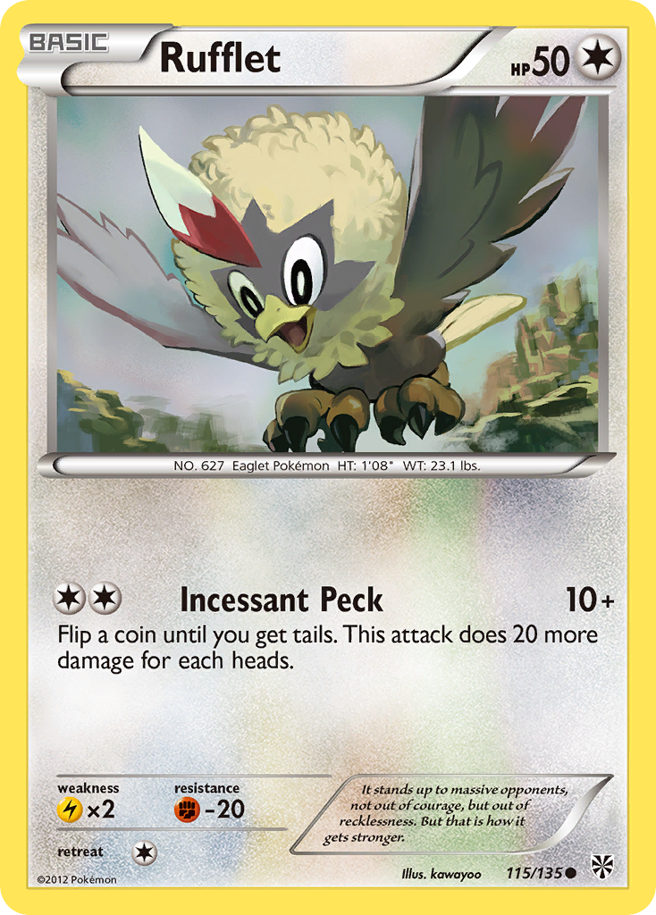 Rufflet (115/135) [Black & White: Plasma Storm] | Mindsight Gaming