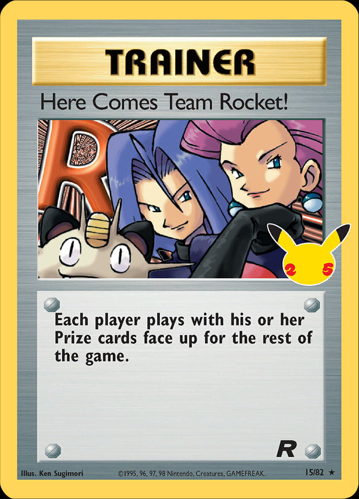 Here Comes Team Rocket! (15/82) [Celebrations: 25th Anniversary - Classic Collection] | Mindsight Gaming