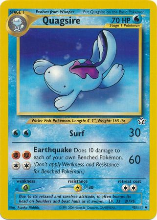 Quagsire (45/111) [Neo Genesis Unlimited] | Mindsight Gaming