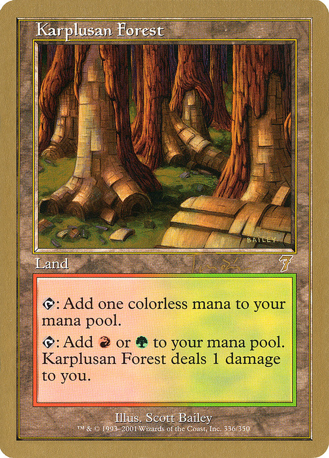 Karplusan Forest (Jan Tomcani) [World Championship Decks 2001] | Mindsight Gaming