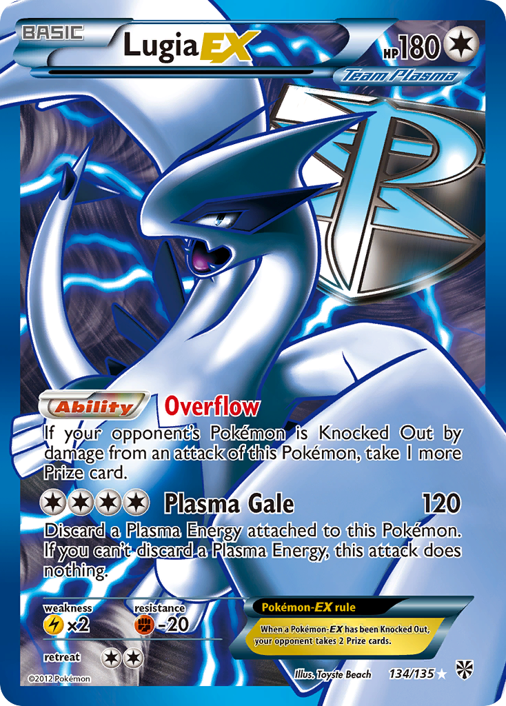 Lugia EX (134/135) [Black & White: Plasma Storm] | Mindsight Gaming