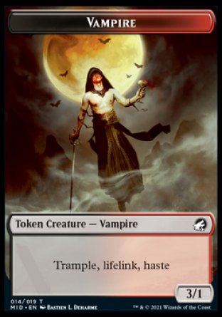 Vampire Token [Innistrad: Midnight Hunt Tokens] | Mindsight Gaming