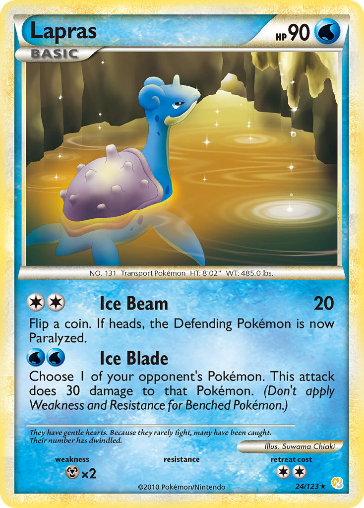 Lapras (24/123) [HeartGold & SoulSilver: Base Set] | Mindsight Gaming