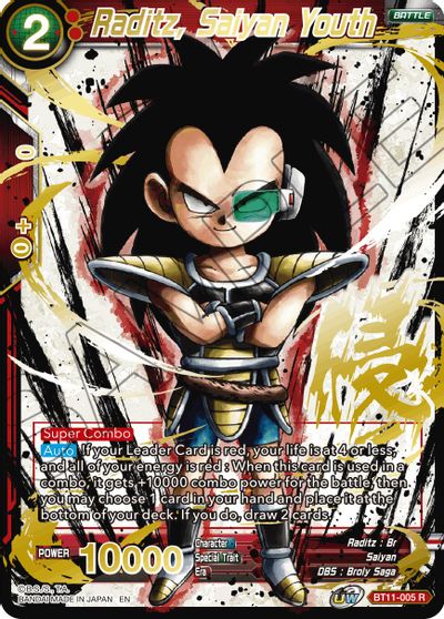 Raditz, Saiyan Youth (Alternate Art) (BT11-005) [Special Anniversary Set 2021] | Mindsight Gaming