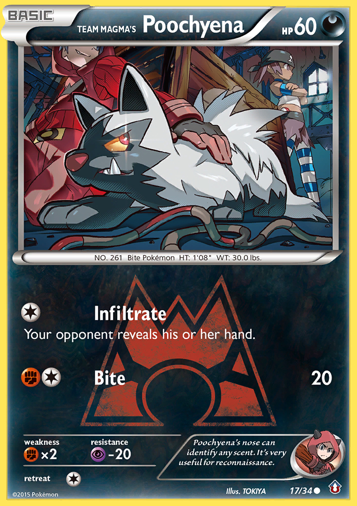 Team Magma's Poochyena (17/34) [XY: Double Crisis] | Mindsight Gaming