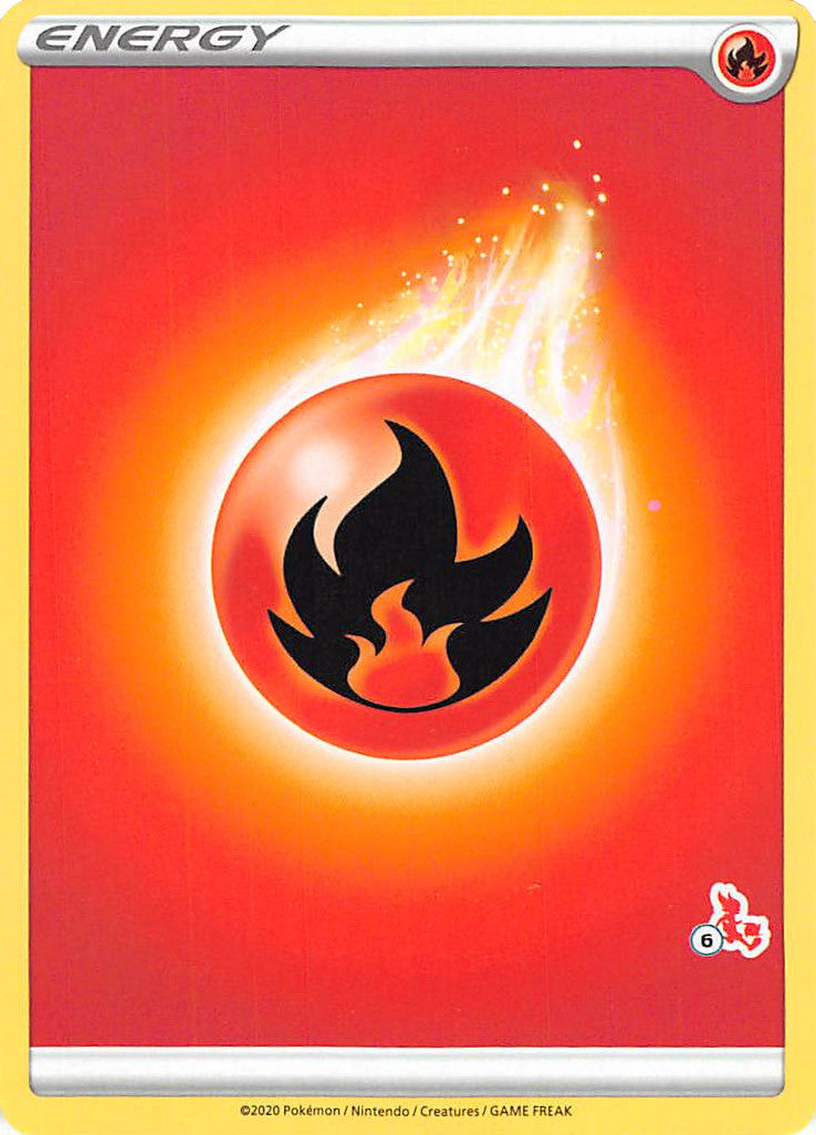 Fire Energy (Cinderace Stamp #6) [Battle Academy 2022] | Mindsight Gaming