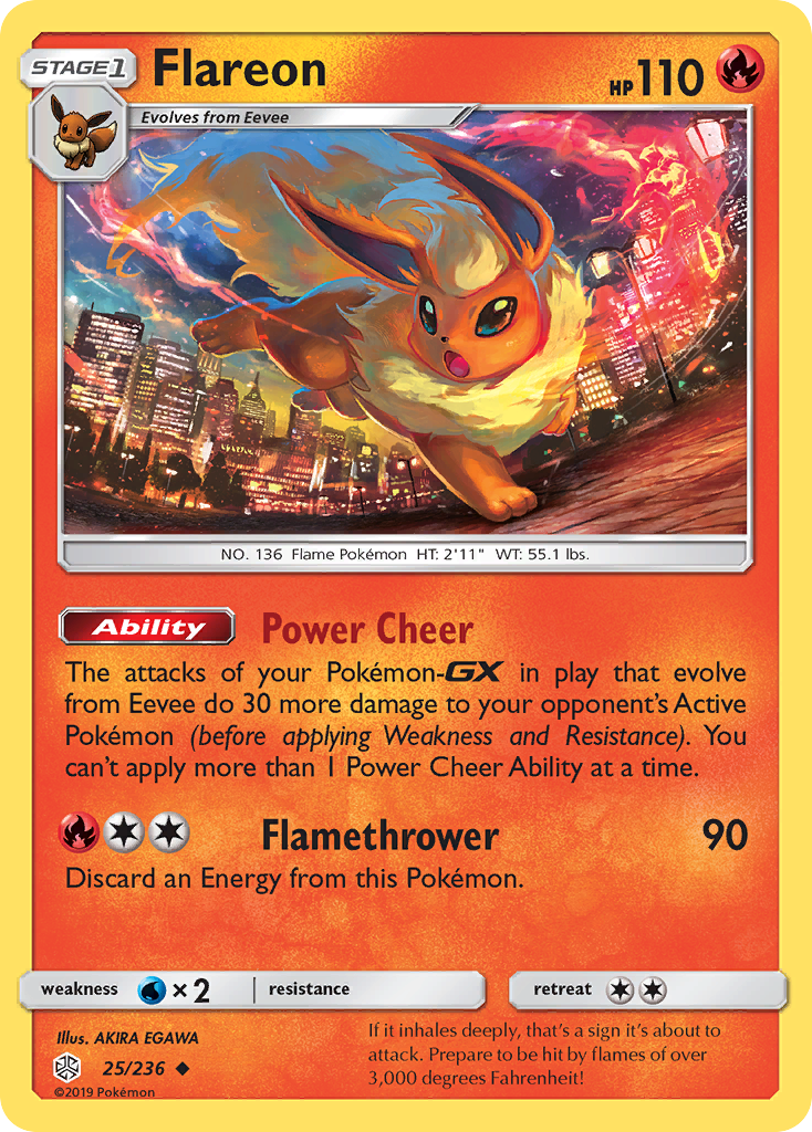 Flareon (25/236) [Sun & Moon: Cosmic Eclipse] | Mindsight Gaming