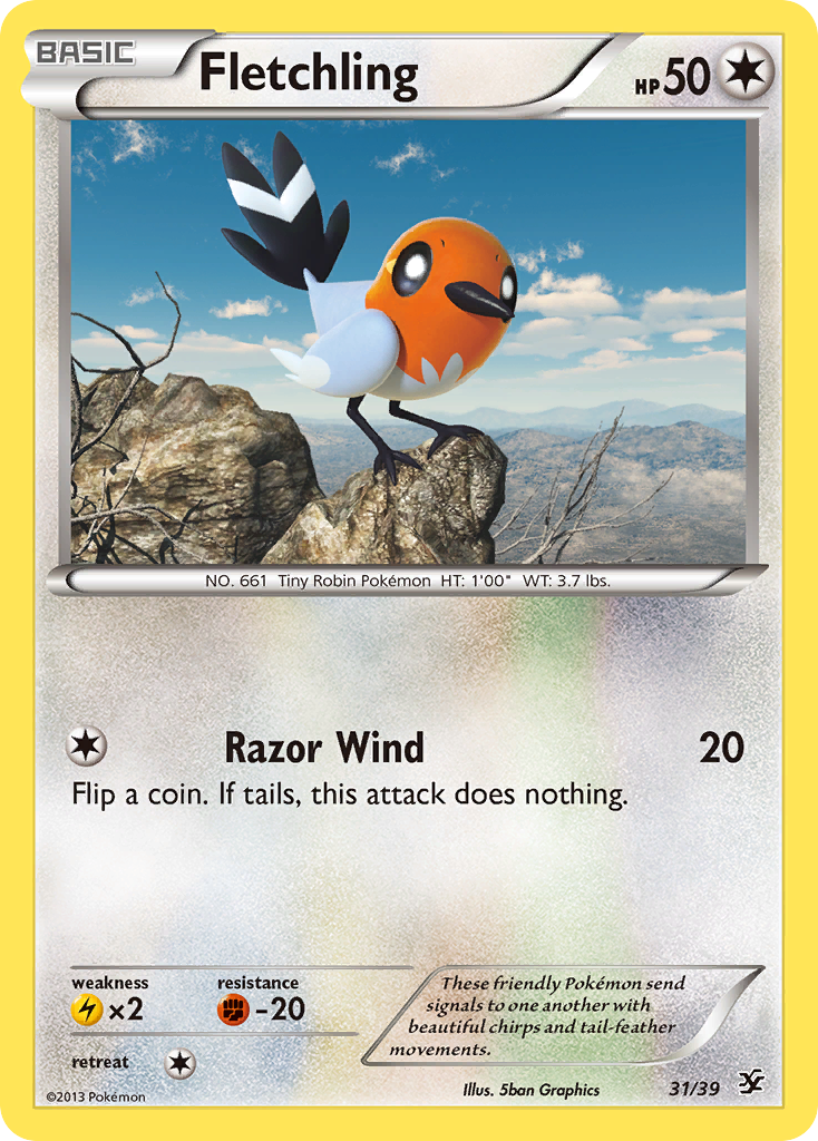 Fletchling (31/39) [XY: Kalos Starter Set] | Mindsight Gaming