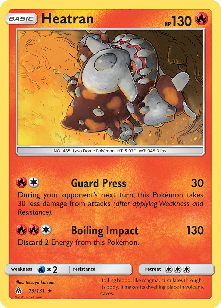 Heatran (13/131) [Sun & Moon: Forbidden Light] | Mindsight Gaming