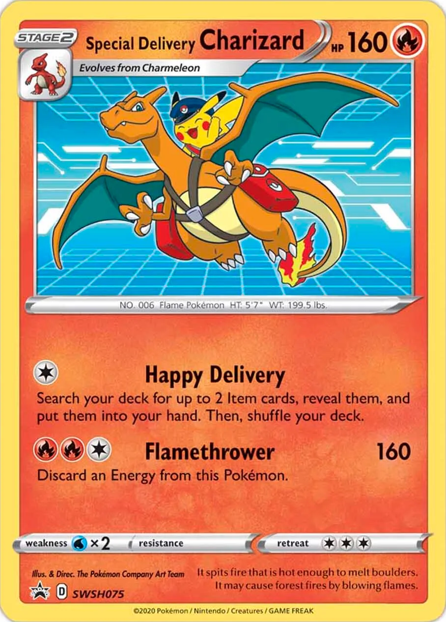 Special Delivery Charizard (SWSH075) [Sword & Shield: Black Star Promos] | Mindsight Gaming