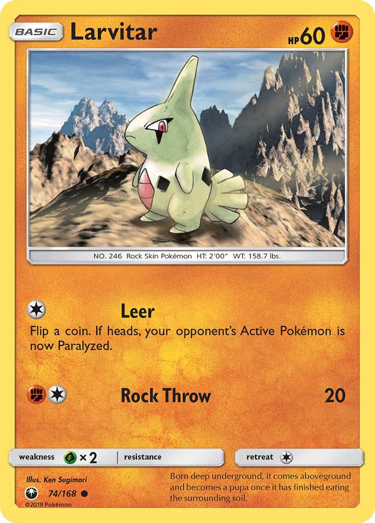 Larvitar (74/168) [Sun & Moon: Celestial Storm] | Mindsight Gaming