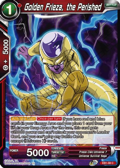 Golden Frieza, the Perished (EB1-08) [Battle Evolution Booster] | Mindsight Gaming