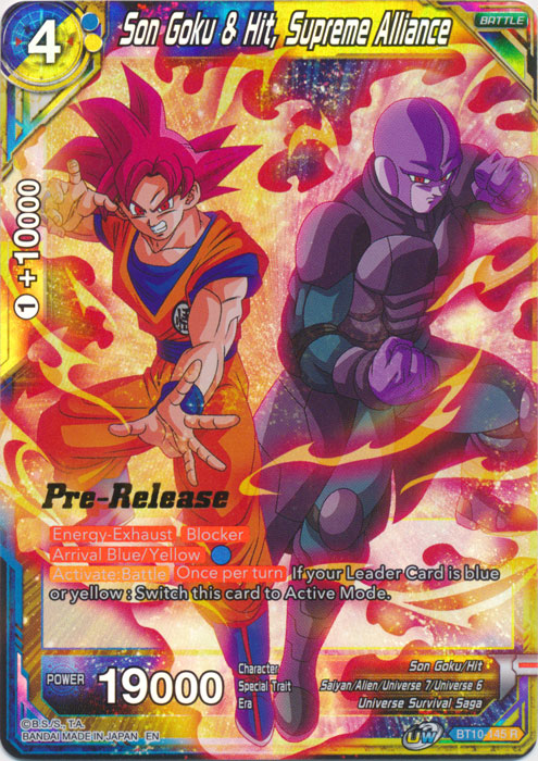 Son Goku & Hit, Supreme Alliance (BT10-145) [Rise of the Unison Warrior Prerelease Promos] | Mindsight Gaming