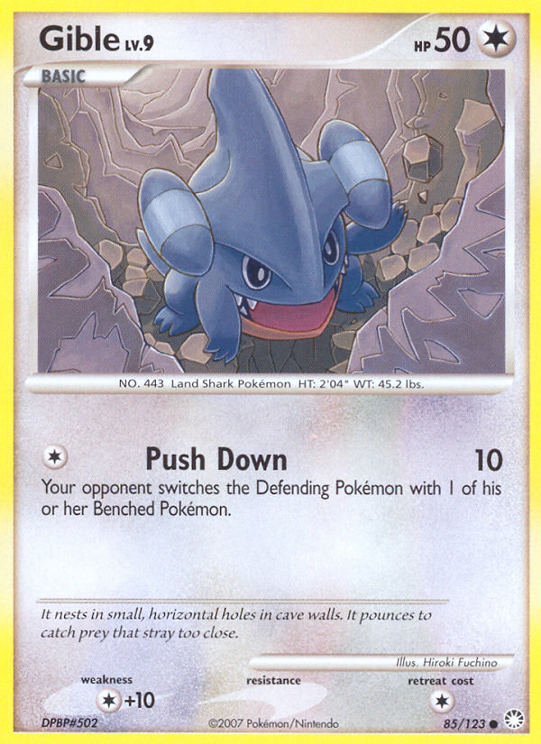 Gible (85/123) [Diamond & Pearl: Mysterious Treasures] | Mindsight Gaming