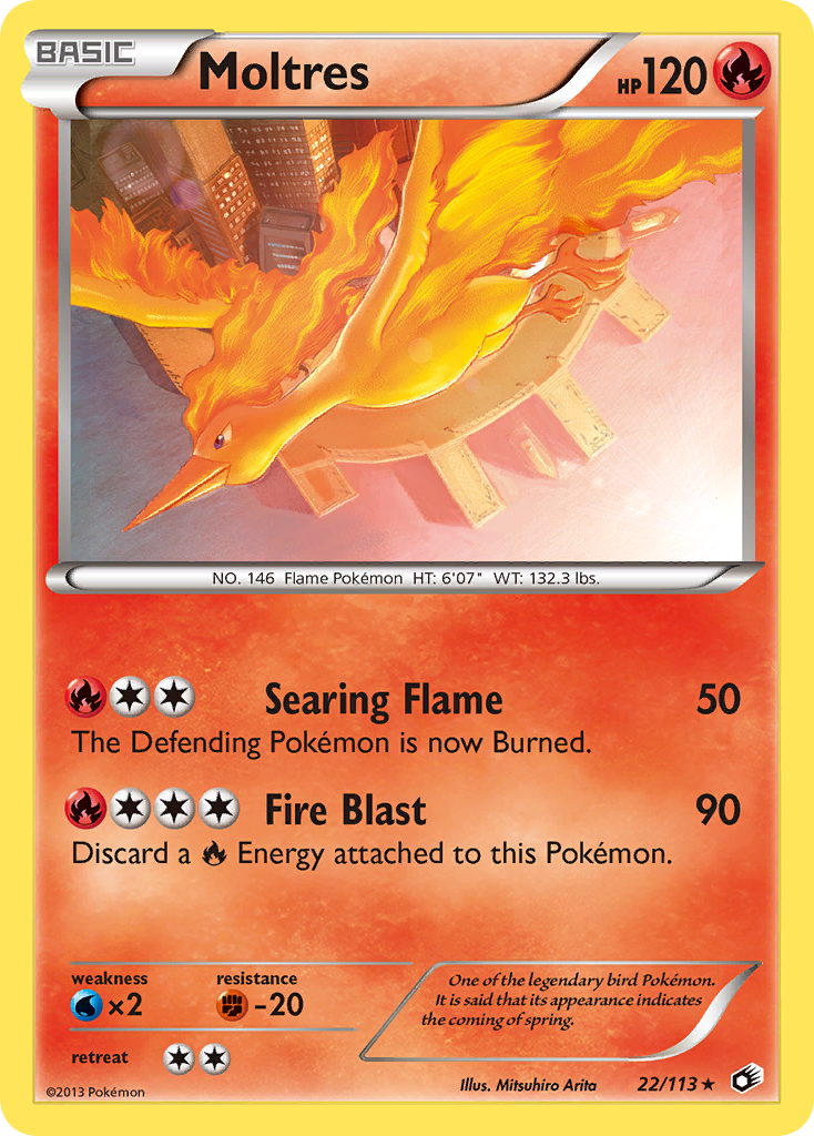 Moltres (22/113) [Black & White: Legendary Treasures] | Mindsight Gaming