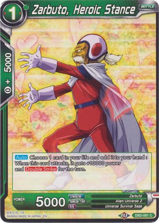 Zarbuto, Heroic Stance (Reprint) (DB2-081) [Battle Evolution Booster] | Mindsight Gaming