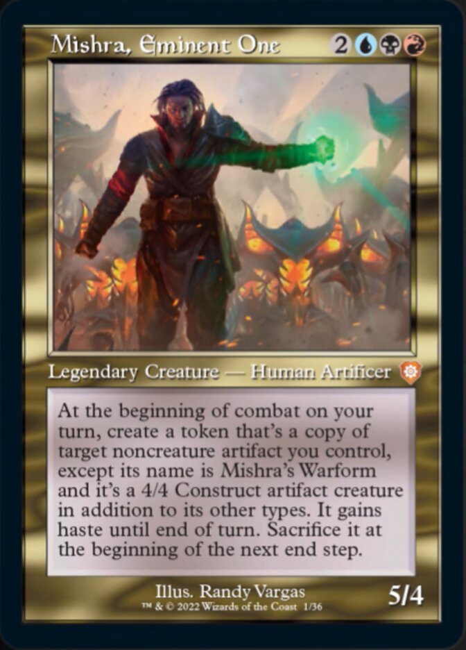 Mishra, Eminent One (001) (Retro) [The Brothers' War Commander] | Mindsight Gaming