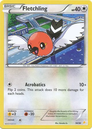 Fletchling (16/30) [XY: Trainer Kit 3 - Pikachu Libre] | Mindsight Gaming