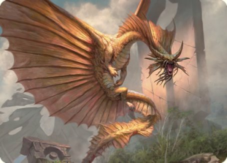 Ancient Gold Dragon Art Card (28) [Commander Legends: Battle for Baldur's Gate Art Series] | Mindsight Gaming