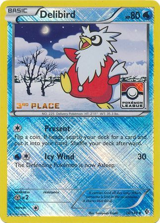 Delibird (38/149) (League Promo 3rd Place) [Black & White: Boundaries Crossed] | Mindsight Gaming