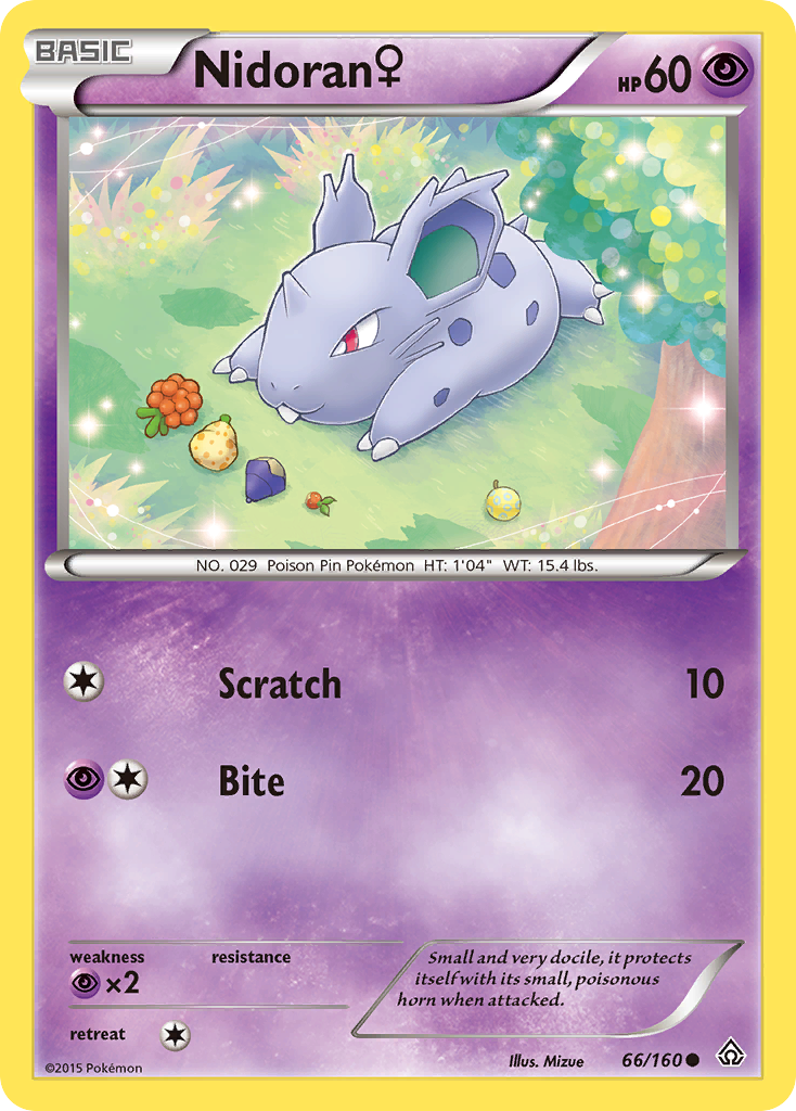 Nidoran (66/160) (Female) [XY: Primal Clash] | Mindsight Gaming