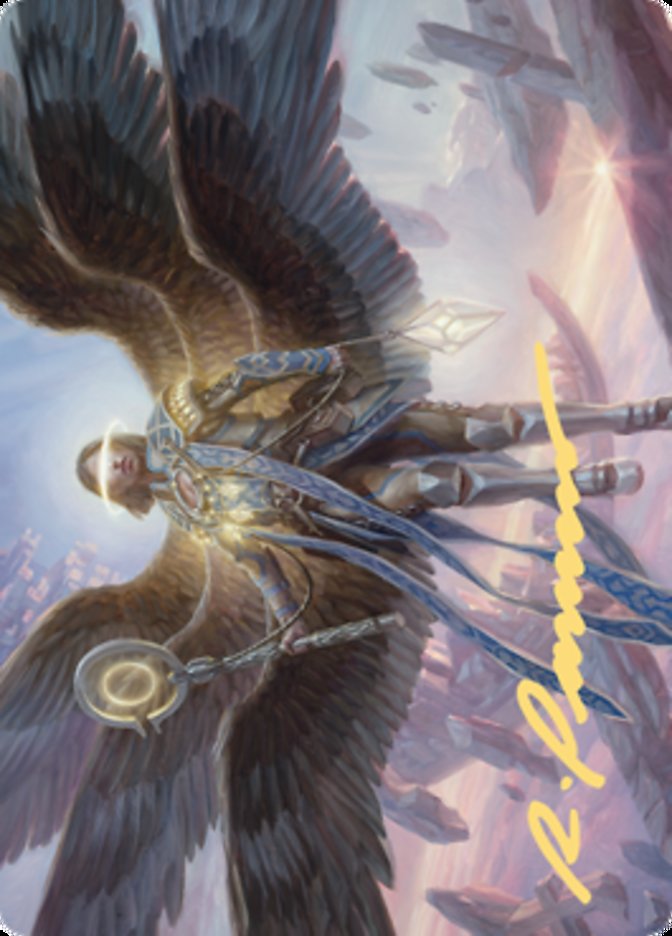 Angel of Destiny Art Card (Gold-Stamped Signature) [Zendikar Rising Art Series] | Mindsight Gaming