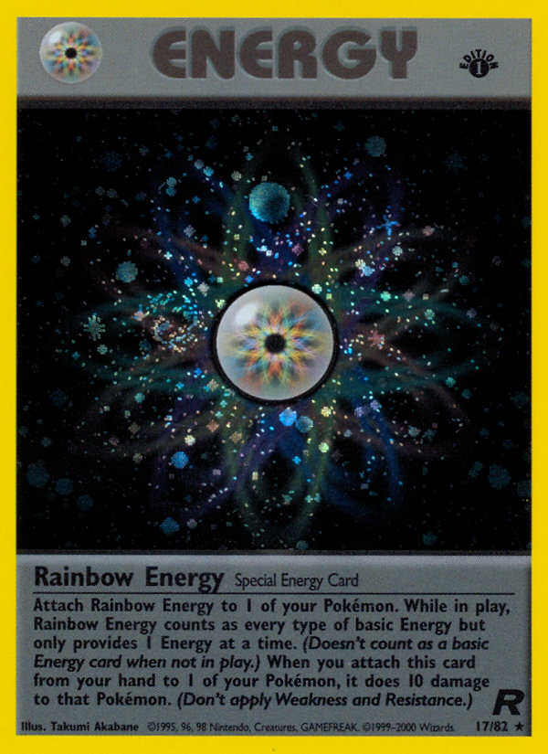 Rainbow Energy (17/82) [Team Rocket 1st Edition] | Mindsight Gaming