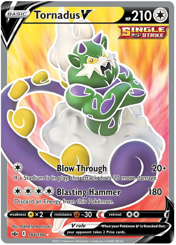 Tornadus V (184/198) [Sword & Shield: Chilling Reign] | Mindsight Gaming