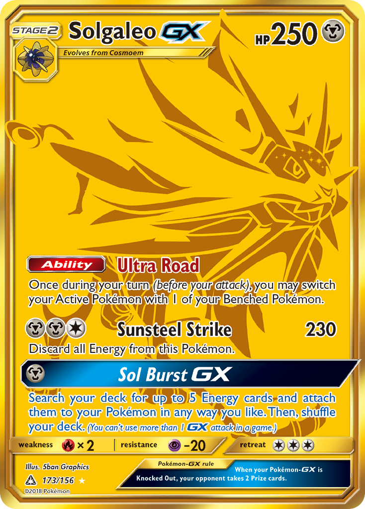 Solgaleo GX (173/156) [Sun & Moon: Ultra Prism] | Mindsight Gaming