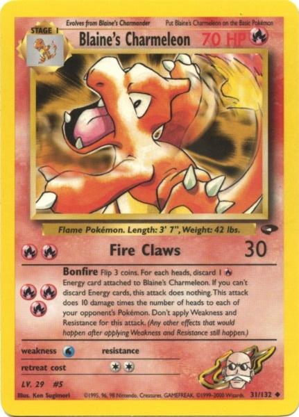 Blaine's Charmeleon (31/132) [Gym Challenge Unlimited] | Mindsight Gaming