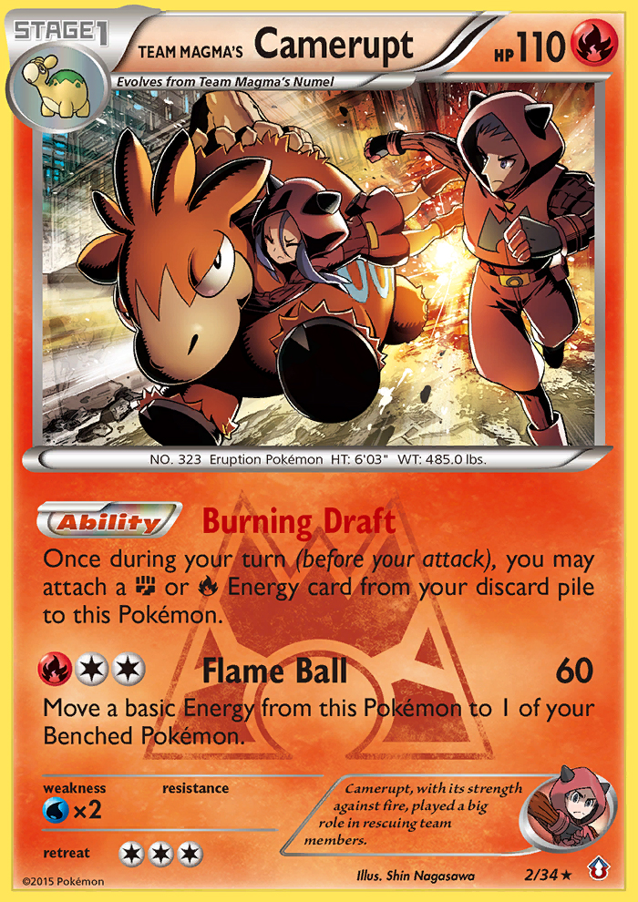 Team Magma's Camerupt (2/34) [XY: Double Crisis] | Mindsight Gaming