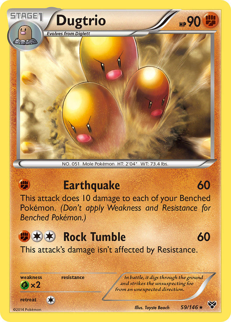 Dugtrio (59/146) [XY: Base Set] | Mindsight Gaming