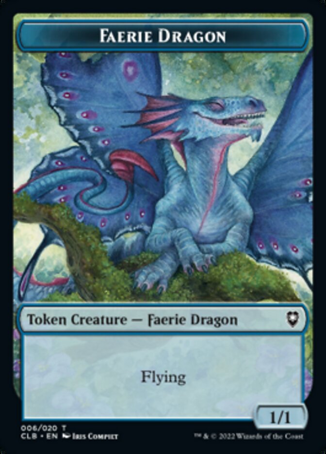 Treasure // Faerie Dragon Double-sided Token [Commander Legends: Battle for Baldur's Gate Tokens] | Mindsight Gaming