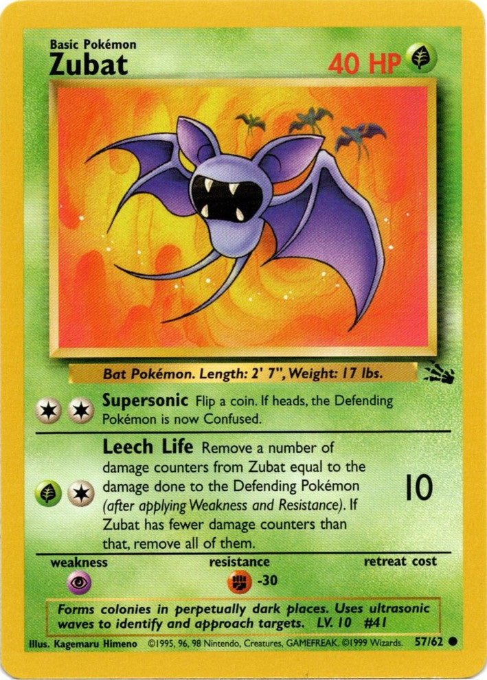 Zubat (57/62) [Fossil Unlimited] | Mindsight Gaming