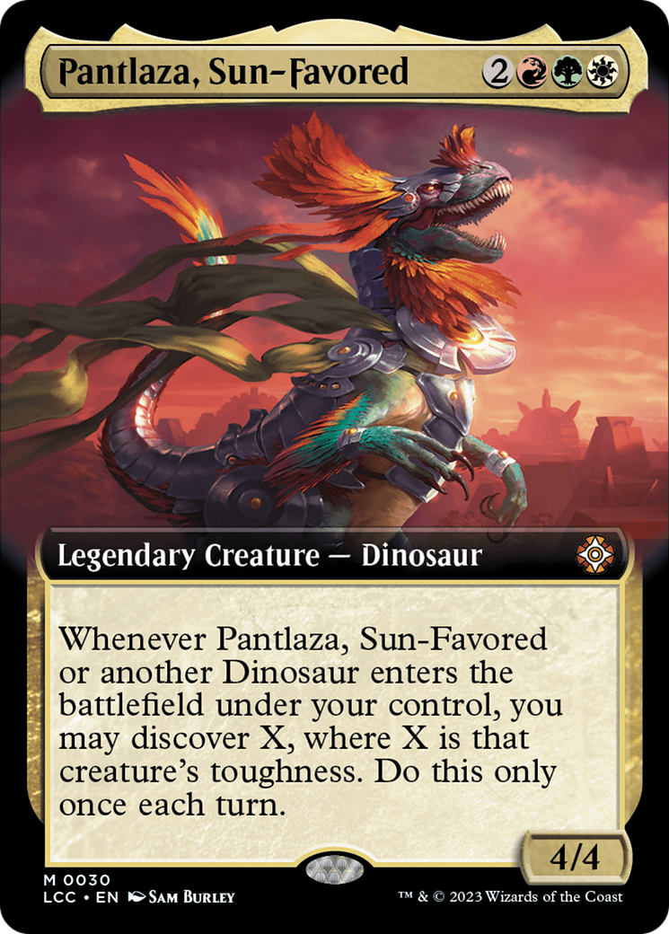 Pantlaza, Sun-Favored (Extended Art) [The Lost Caverns of Ixalan Commander] | Mindsight Gaming