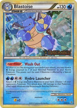 Blastoise (13/95) (Prerelease Promo) [HeartGold & SoulSilver: Black Star Promos] | Mindsight Gaming