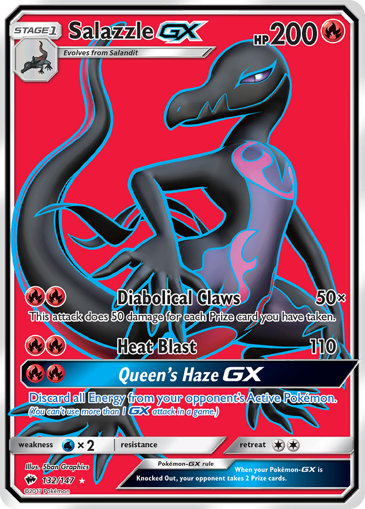 Salazzle GX (132/147) [Sun & Moon: Burning Shadows] | Mindsight Gaming