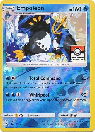 Empoleon (34/156) (League Promo) [Sun & Moon: Ultra Prism] | Mindsight Gaming